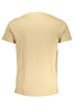 T-SHIRT MĘSKI Z KRÓTKIM RĘKAWEM KLASY CAVALLI BEŻOWY