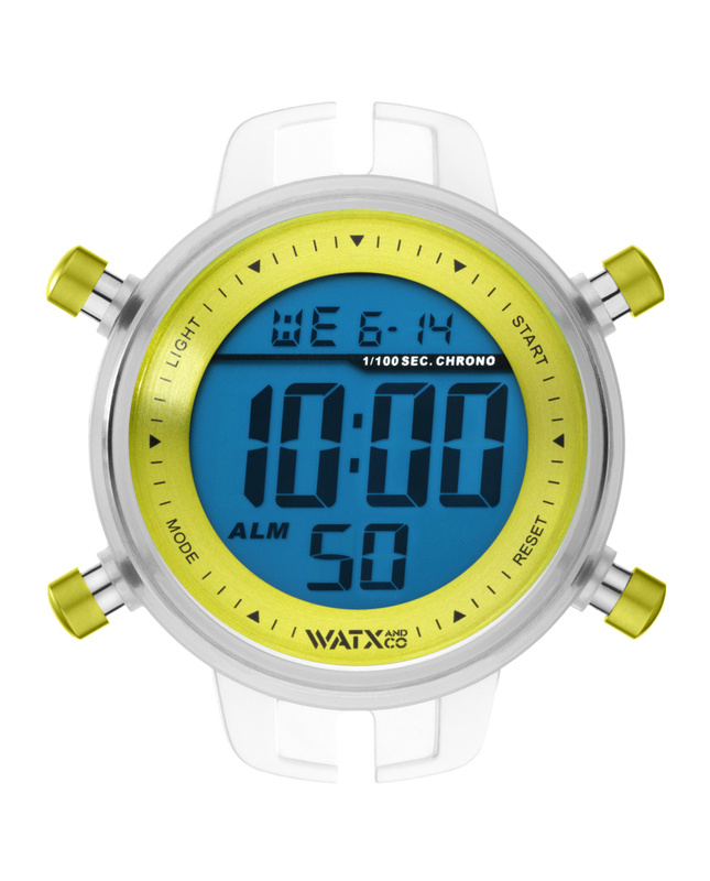 Zegarek WATXANDCO RWA1094. Pudełko, Kolor żółty. Unisex.
