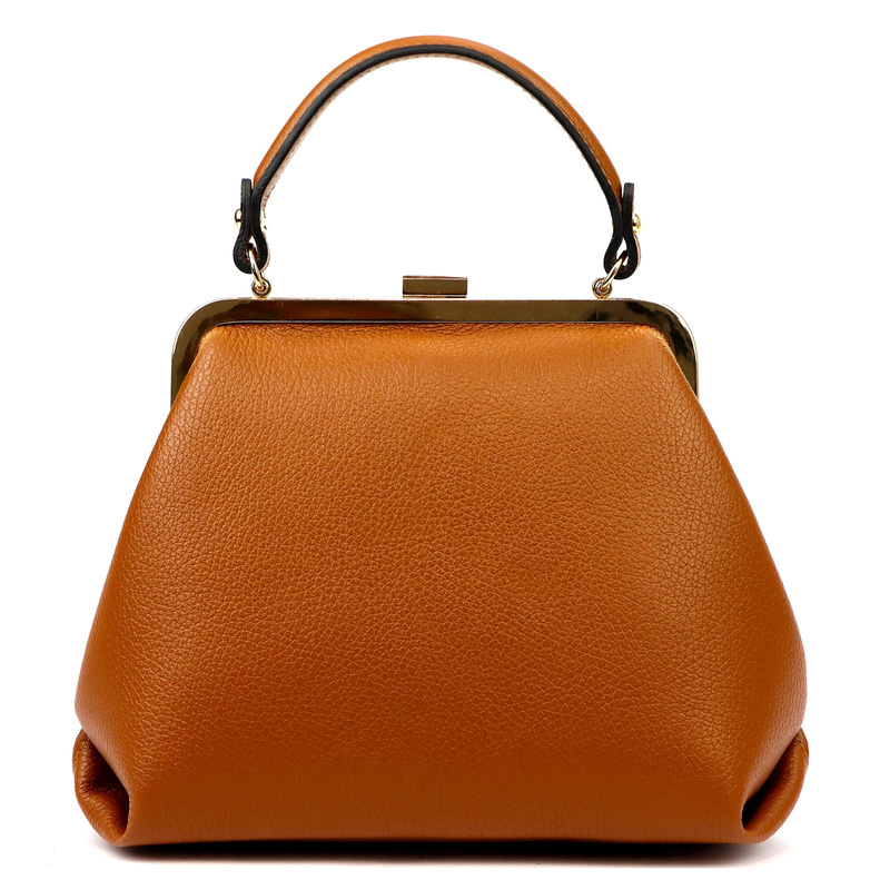 Elegancka Zgrabna damska skórzana torebka do ręki na bigiel od Luka