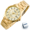 ZŁOTY ZEGAREK MĘSKI CASIO MTP-V004G-9B (zd047a) + BOX