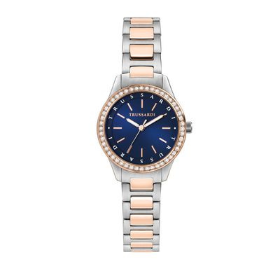 Zegarek TRUSSARDI R2453151507. Kwarcowy, Kolor niebieski. Kobieta.