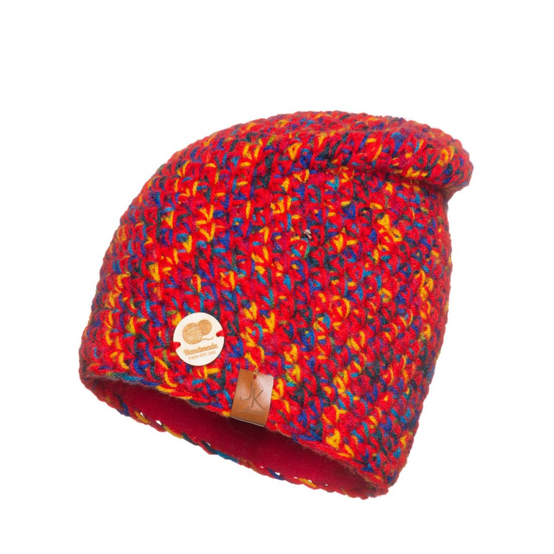 Ciepła czapka ocieplana polarem handmade Unisex