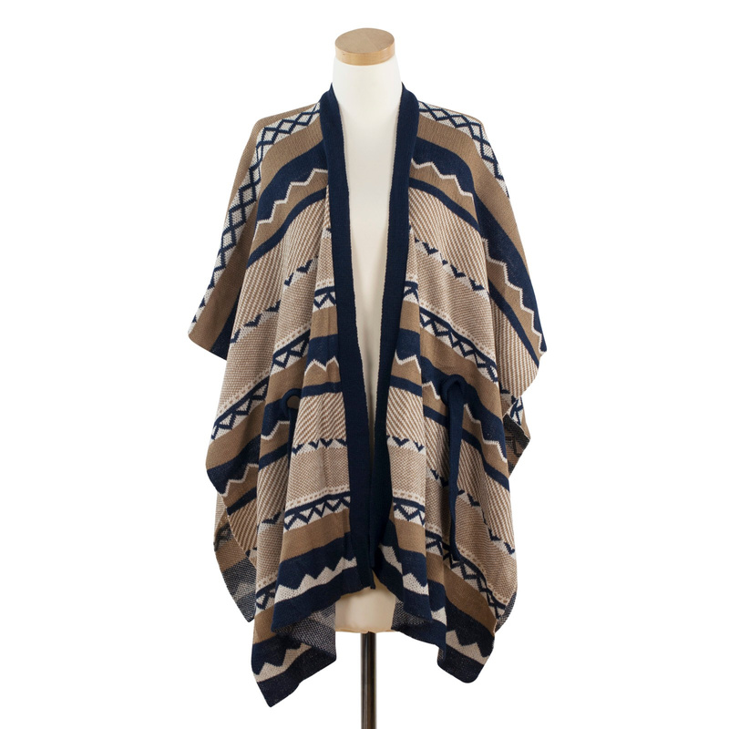 Ponczo Norweskie Gwiazdki