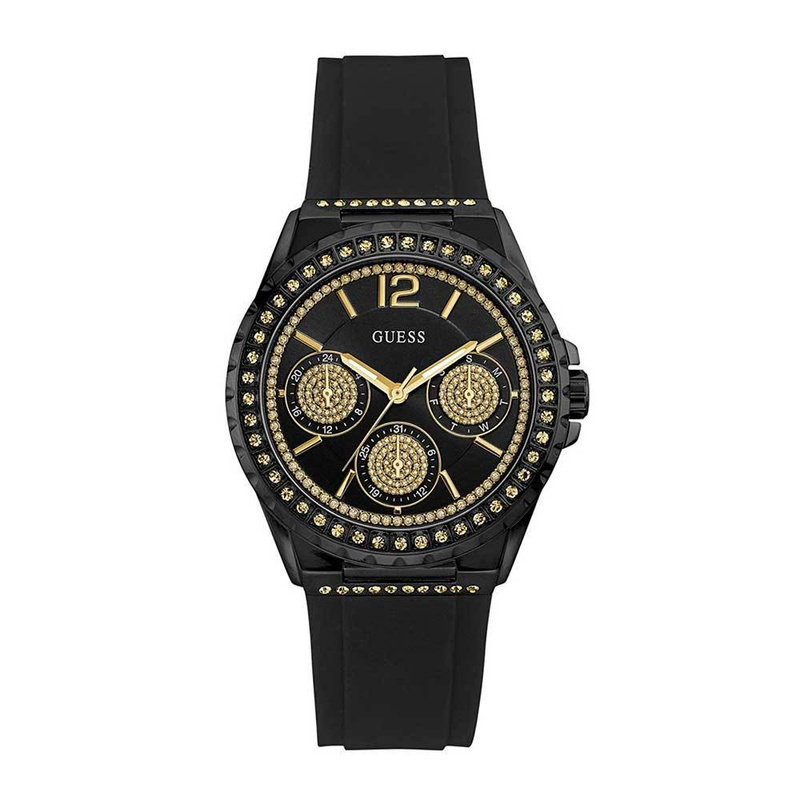 Zegarek GUESS W0846L1. Kwarcowy, Kolor czarny. Kobieta.