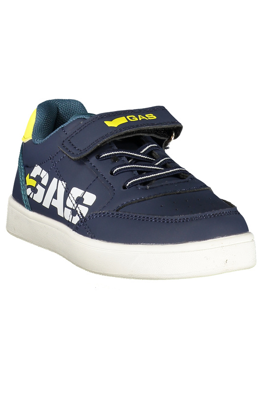 Niebieskie sneakersy dziecięce GAS Gak 624100 – niebieskie i żółte detale