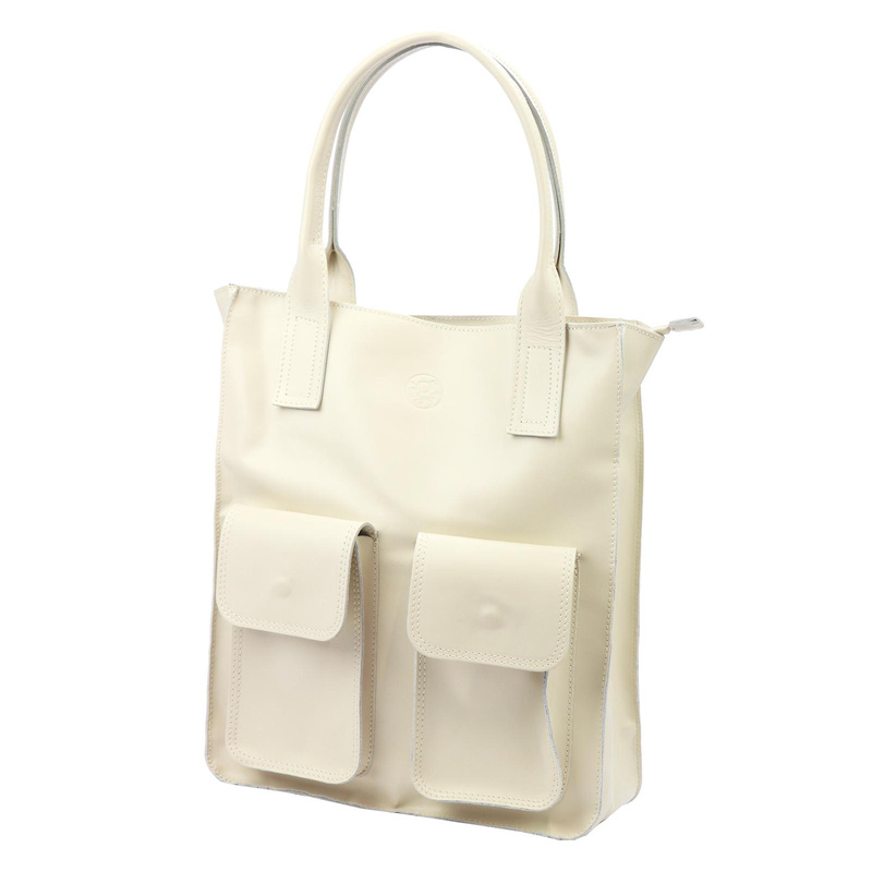 Gregorio shopperbag damska torebka na ramię skóra naturalna kieszenie