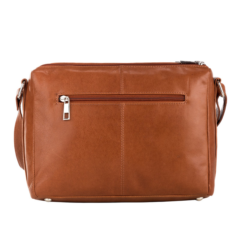 EL FORREST damska listonoszka skóra naturalna torebka na ramię kieszenie