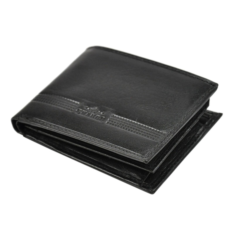 Charro męski portfel skóra naturalna kompaktowy pojemny składany