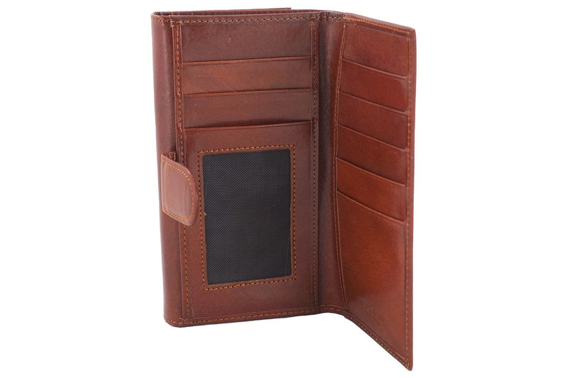 Damski portfel skórzany - Barberini's - Czerwony