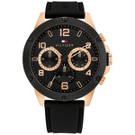 Zegarek TOMMY HILFIGER 1792028. Kwarcowy, Kolor czarny. Mężczyzna.