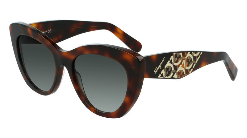 Okulary SALVATORE FERRAGAMO SF1022S-214. Okulary przeciwsłoneczne, Kolor brązowy. Kobieta.