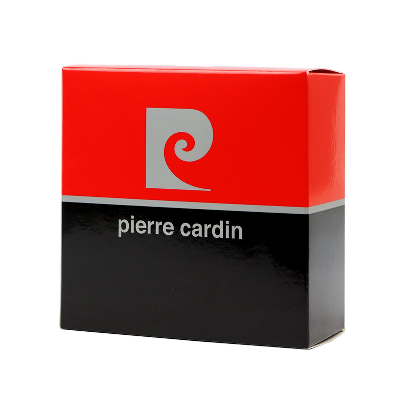 Męski pasek do spodni z klasyczną klamrą ze skóry eko od Pierre Cardin