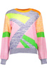 WIELOKOLOROWY SWETER LOVE MOSCHINO