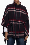 DESIGUAL DAMSKI CZARNY PONCHO