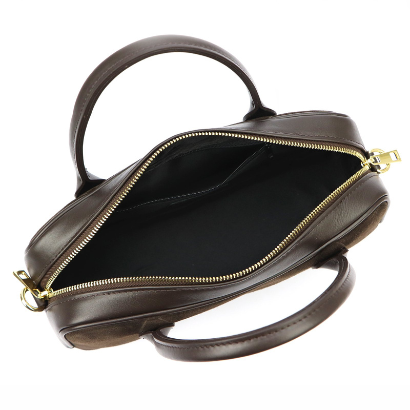 Luka mała torebka na ramię prostokątna listonoszka skóra naturalna kieszeń