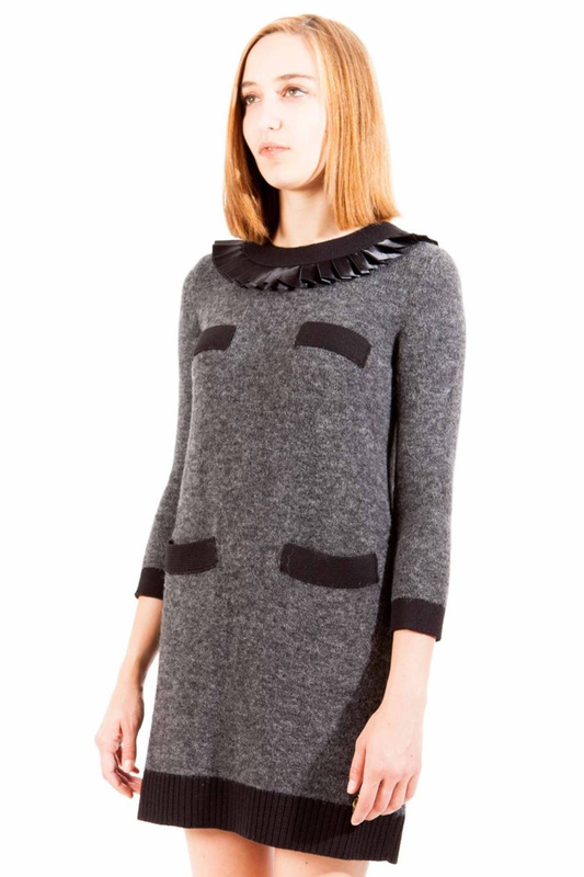 LOVE MOSCHINO KRÓTKA SUKIENKA DAMSKA SZARA