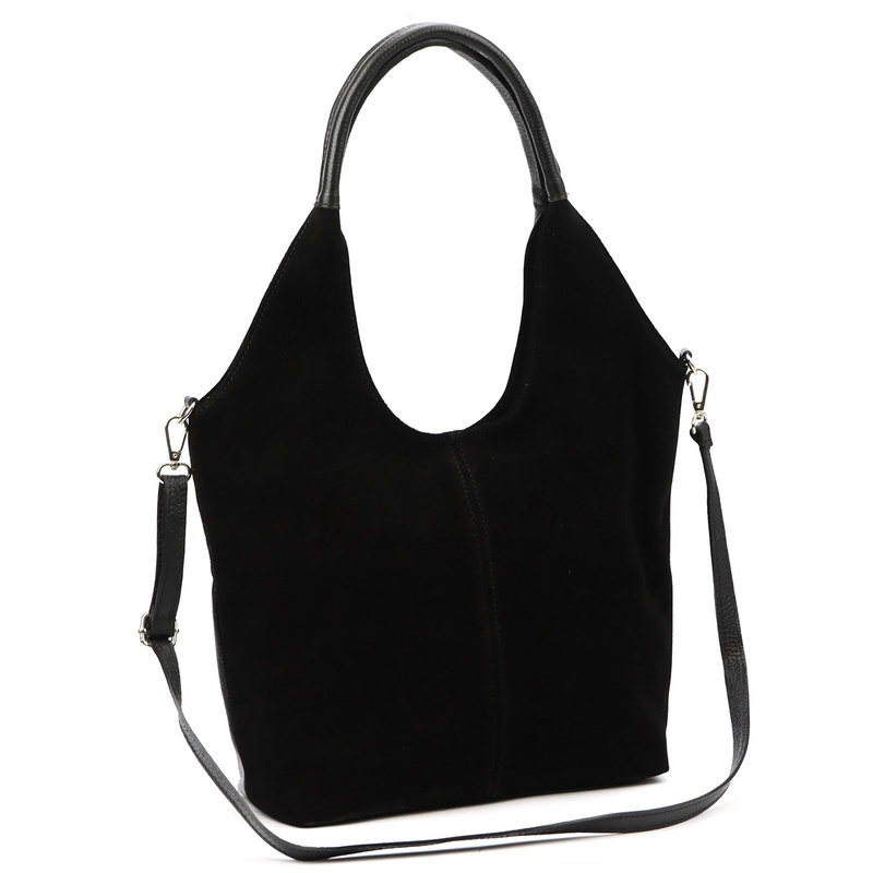 Vera Pelle damska shopperbag na ramię torebka skórzana z organizerem duża