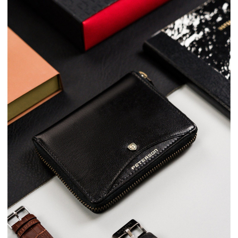 Skórzany męski portfel Peterson PTN 340.01