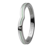 Biżuteria SKAGEN JRSA018SS6. Pierścionek, Kolor zielony. Kobieta.