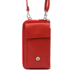 Gregorio etui na telefon z paskiem na ramię portfel torebka skóra naturalna