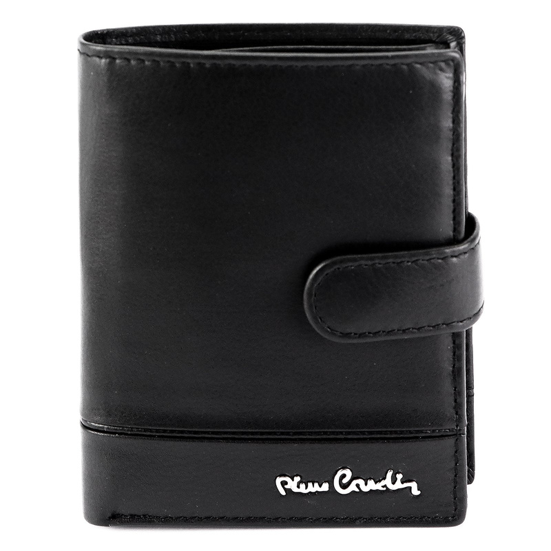 Rozbudowany skórzany męski portfel Pierre Cardin