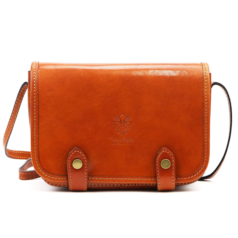 Florence listonoszka damska torebka na ramię skóra naturalna z kieszenią