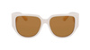 Okulary FERRAGAMO SF1088SE-103. Okulary przeciwsłoneczne, Kolor biały. Kobieta.