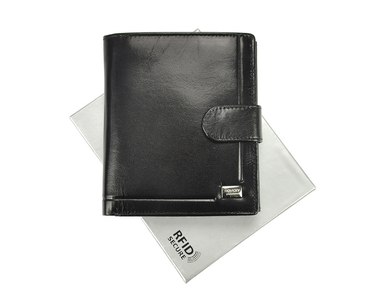 Skórzany męski portfel Rovicky PC-102L-BAR RFID