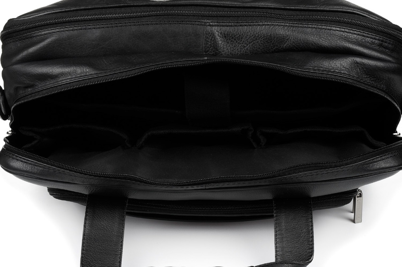 Duża solidna skórzana torba Beltimore na laptopa dokumenty M56