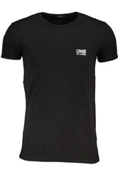 NIEBIESKI T-SHIRT MĘSKI Z KRÓTKIM RĘKAWEM KLASY CAVALLI