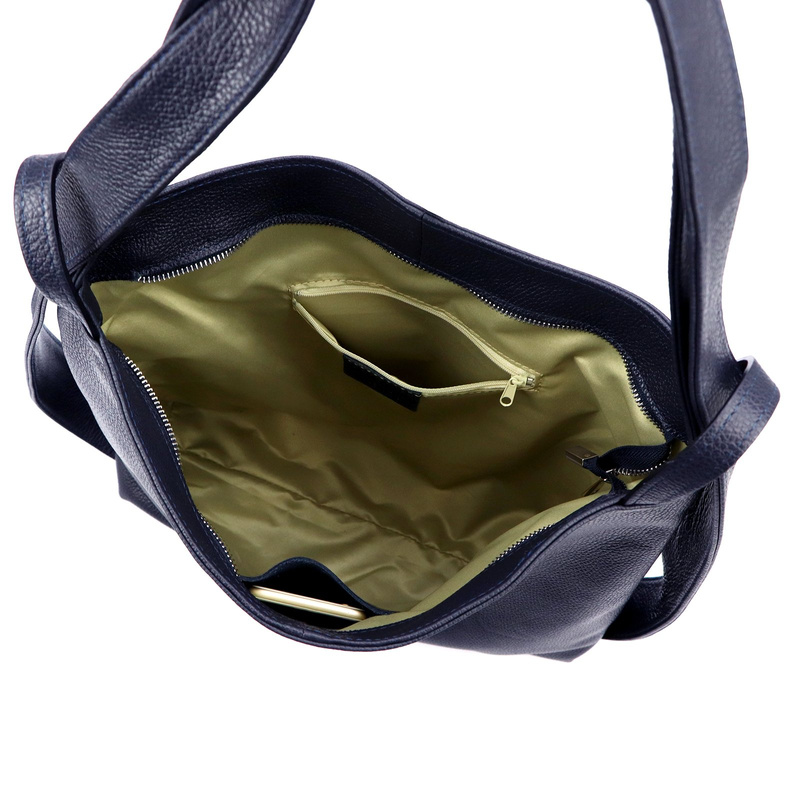 Vera Pelle shopperbag damska skóra naturalna torebka na ramię duża