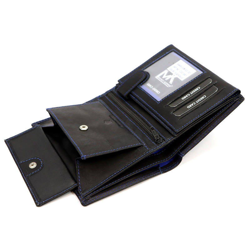 Skórzany męski portfel Money Kepper CDD 5601 EAGLE