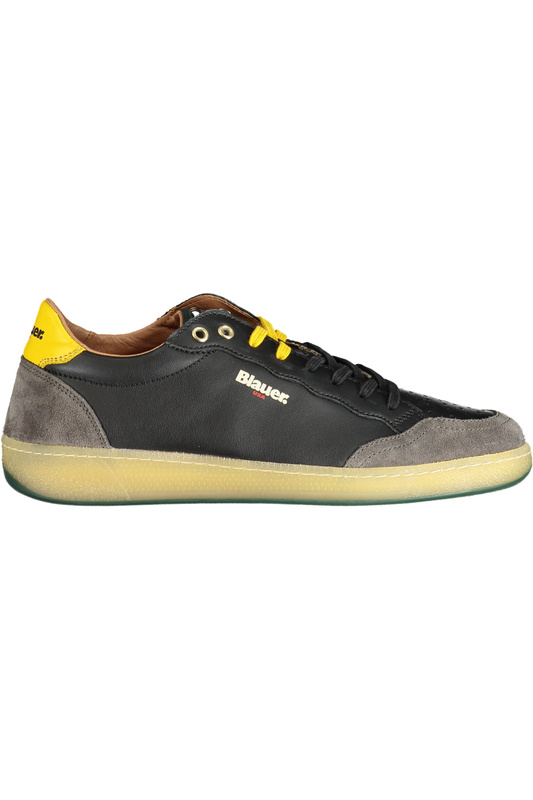 BLAUER Sneakersy Męskie Skórzane Buty Sportowe Casual Sznurowane Logo
