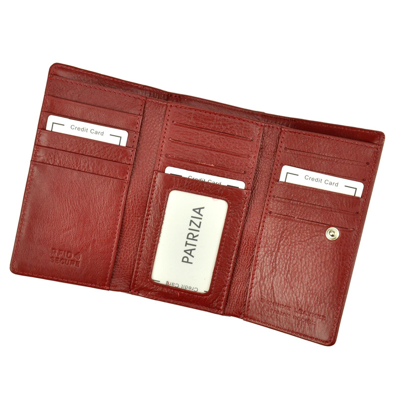 PATRIZIA damska portmonetka skóra naturalna zgrabny portfel system RFID