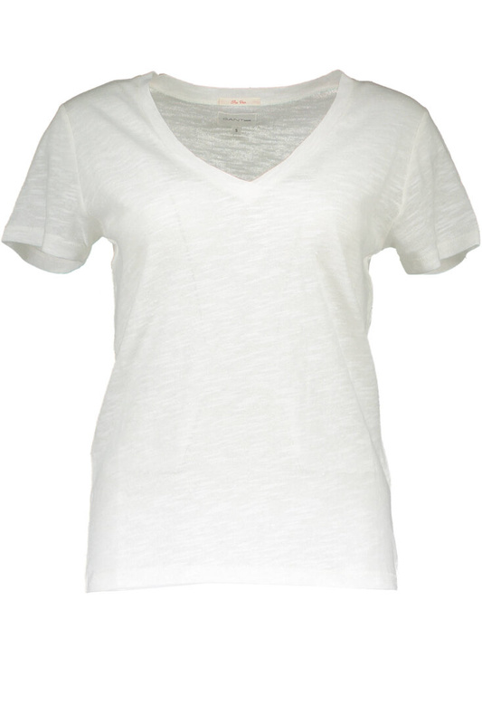 GANT T-SHIRT Z KRÓTKIM RĘKAWEM DAMSKI BIAŁY