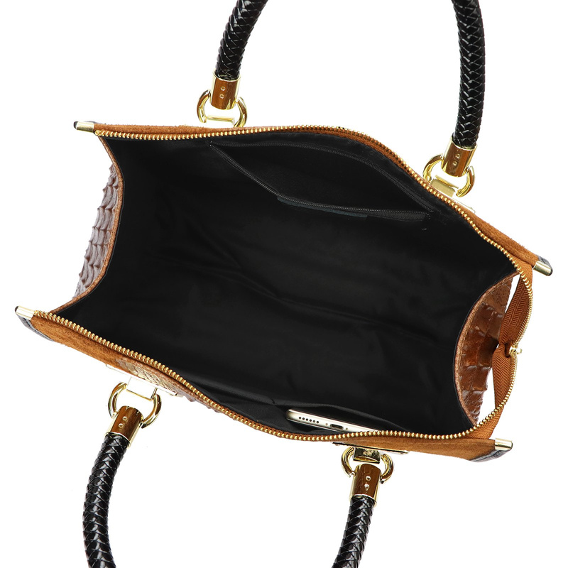 Damska torebka ze skóry naturalnej Luka 25-088 CROCO