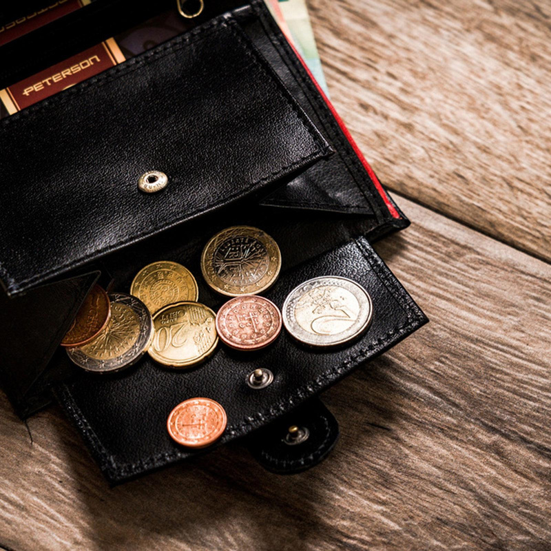 Skórzany męski portfel Peterson PTN 333Z 2-1-5