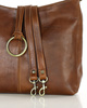 Klasyczna torba skórzana na ramię premium leather - MARCO MAZZINI brązowa