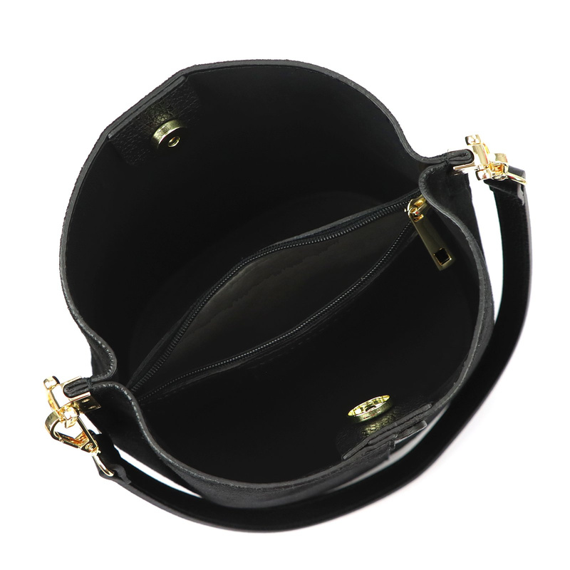 Luka Skórzana Zamszowa damska listonoszka z organizerem torebka przez ramię