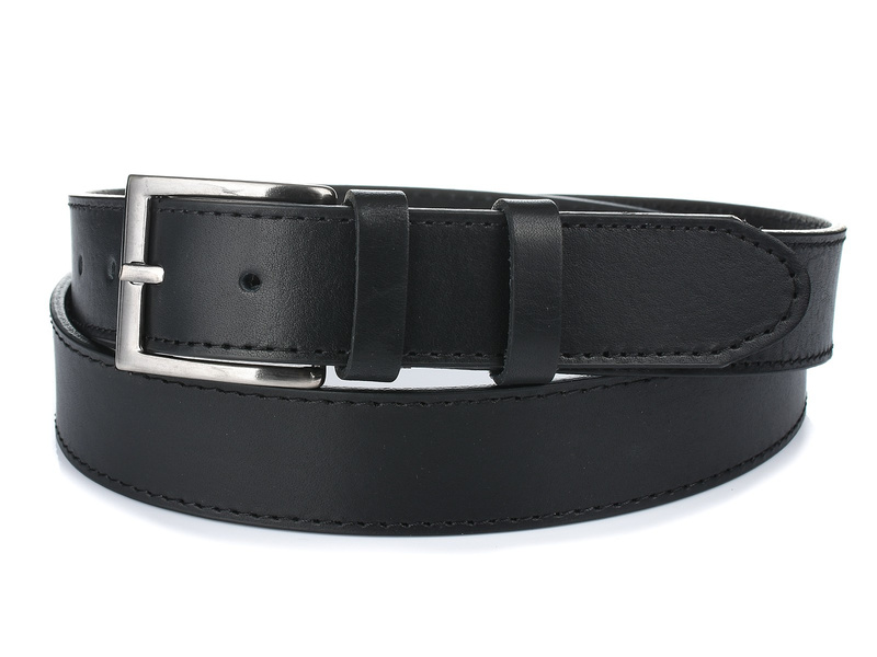 BELTIMORE pasek ze skóry licowej naturalnej premium A41 : Kolory - czarny, Rozmiar pasków - r.90-105 cm