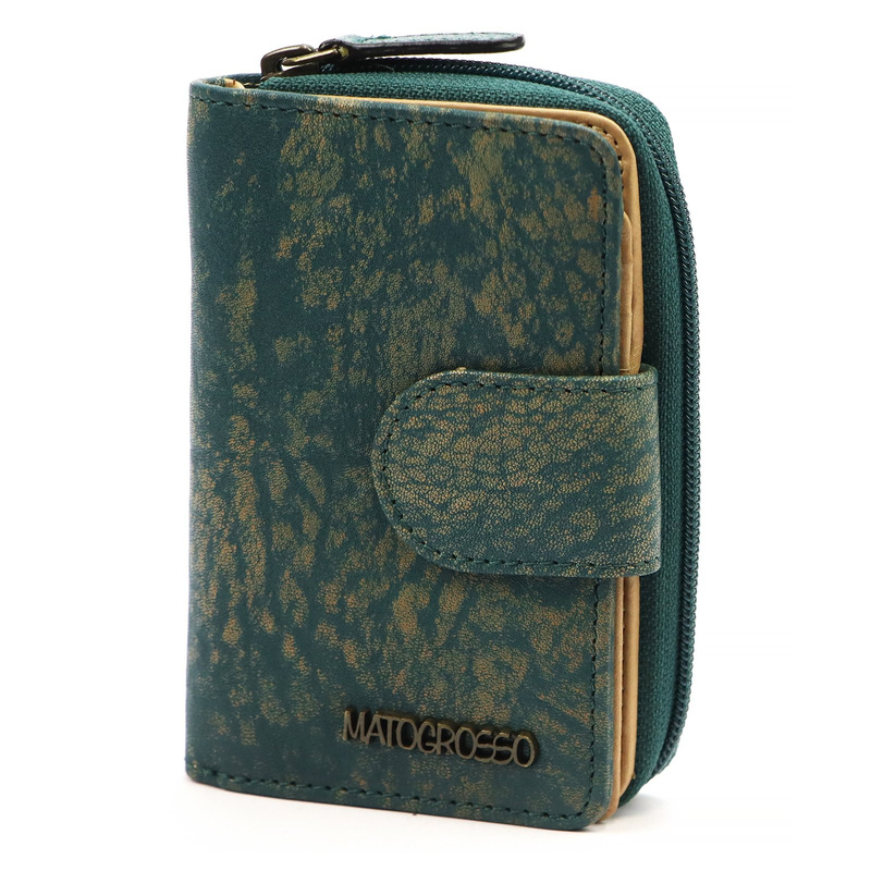 Mato Grosso pionowy duży damski portfel skóra naturalna portmonetka RFID