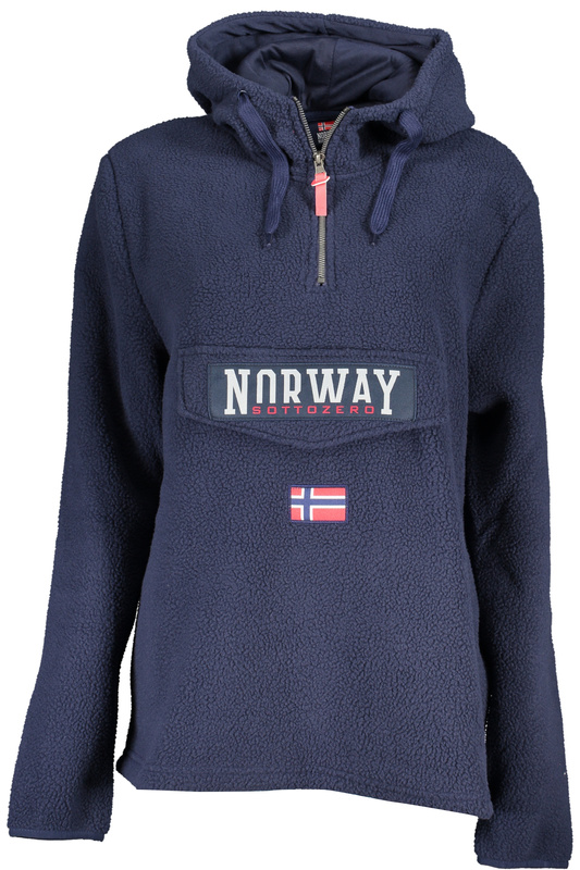 BLUZA DAMSKA BEZ ZAMKA NORWEGIA 1963 NIEBIESKA