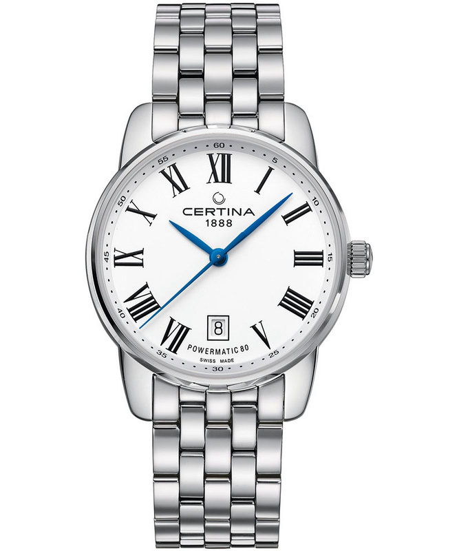 Zegarek CERTINA C034807110130. Automatyczny, Kolor biały. Mężczyzna.