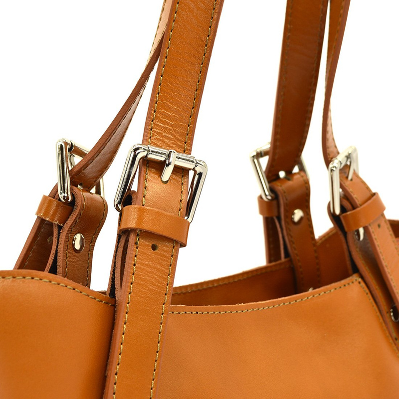 Vera Pelle damska shopperbag duża skóra naturalna torebka na ramię