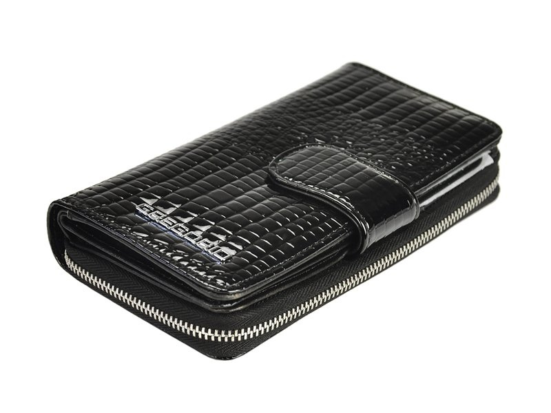 skóra naturalna + Damski portfel ze skóry ekologicznej Gregorio GL-116