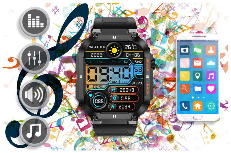SMARTWATCH MĘSKI GRAVITY GT6-1 - WYKONYWANIE POŁĄCZEŃ, MONITOR SNU (sg020a)