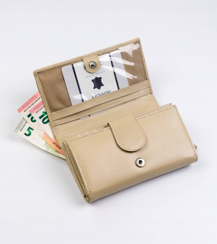 Skórzany damski portfel Rovicky R-RD-21-GCL-Q