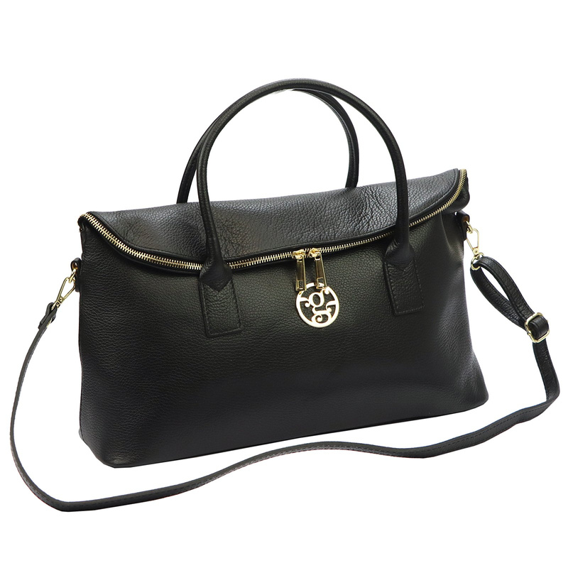 Gregorio Duża torebka damska do ręki elegancka ze skóry naturalnej