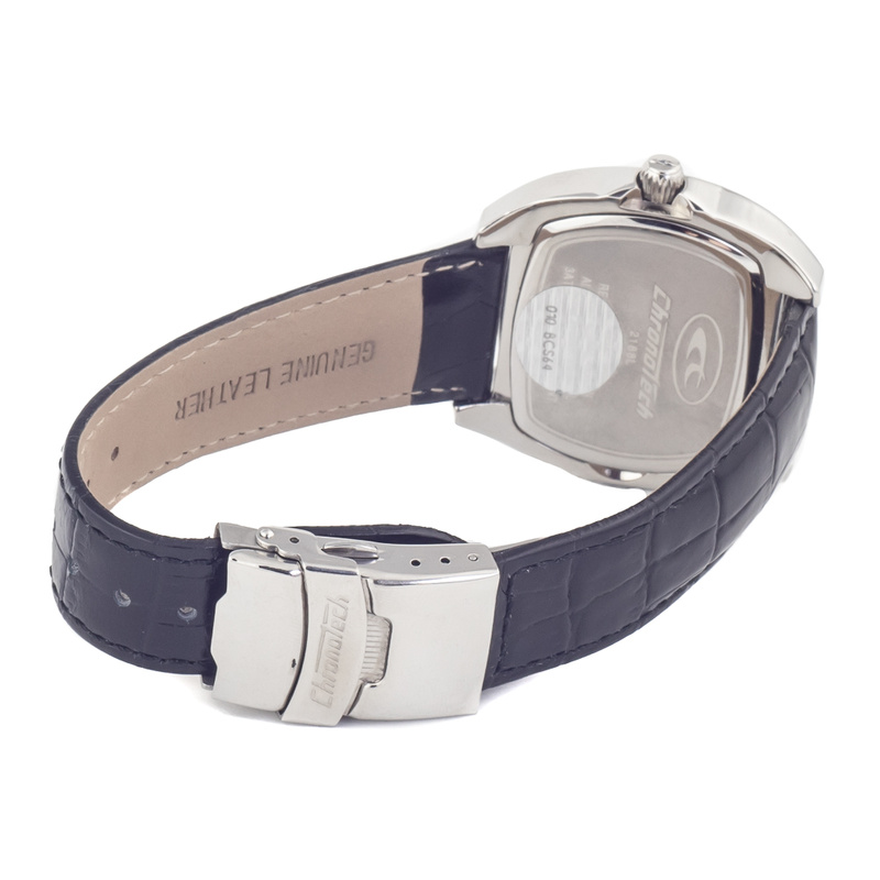 Zegarek CHRONOTECH CT2188L-02. Kwarcowy, Kolor czarny. Unisex.