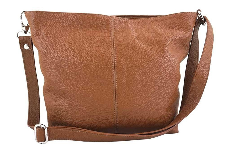 Listonoszka damska skórzana - Barberini's - Brązowa